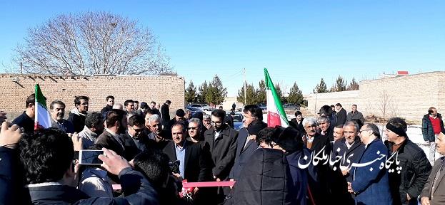 افتتاح کانال آب رسانی روستای ملاسراب شهرستان ملکان