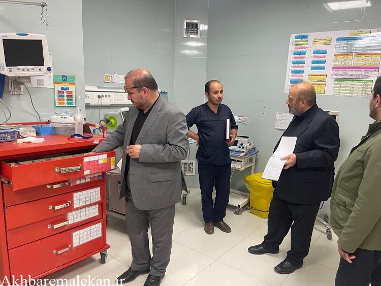 بازدید بازرس کل آذربایجان شرقی از بیمارستان فارابی شهرستان ملکان