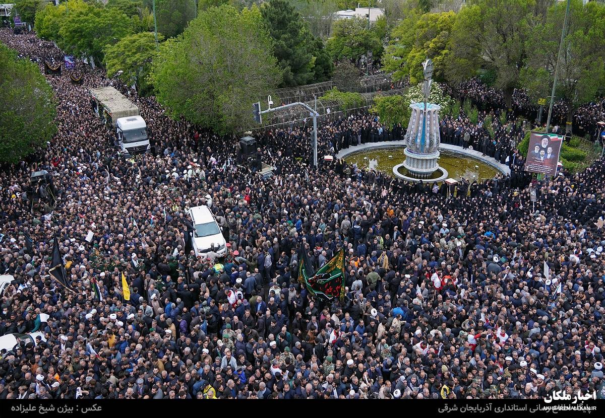 پیام قدردانی آیت‌الله سیدمحمدتقی آل‌هاشم، دفتر نمایندگی ولی فقیه در استان و استانداری آذربایجان شرقی از حضور باشکوه مردم تبریز در آئین تشییع شهدای خدمت