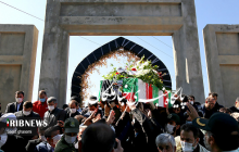 پیکر سرباز شهید مرزبان در اهر تشییع شد
