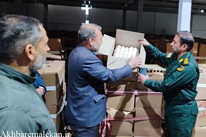 کشف ۷۵ تن تخم مرغ احتکاری در مراغه