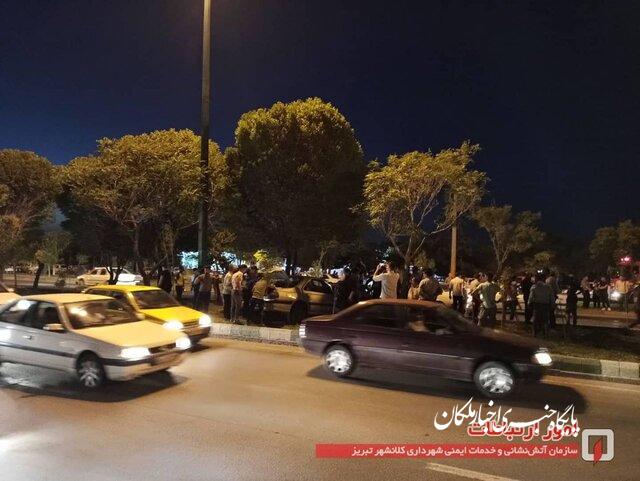 سانحه رانندگی در جاده فرودگاه تبریز