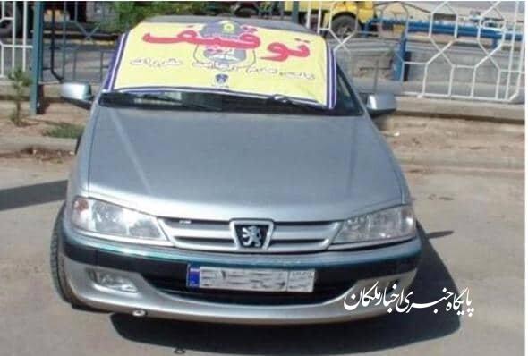 خودروی حامل محموله قاچاق در بناب توقیف شد