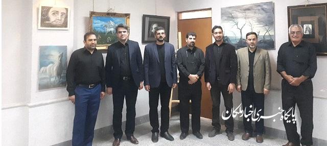برپایی نمایشگاه آثار نقاشی امین صادقیان در ملکان