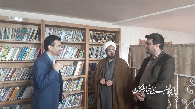 افتتاح کتابخانه کانون فرهنگی و هنری باب الحوائج شهرستان ملکان