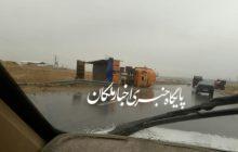 واژگونی کامیون و سایپا در ملکان ۳ مصدوم برجای گذاشت