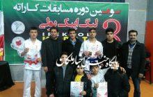 درخشش کاراته کاهای شهرستان ملکان در مسابقات ایپک یولی تبریز