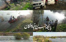 نجات ۴ جوان گرفتار در رودخانه زرینه رود میاندوآب