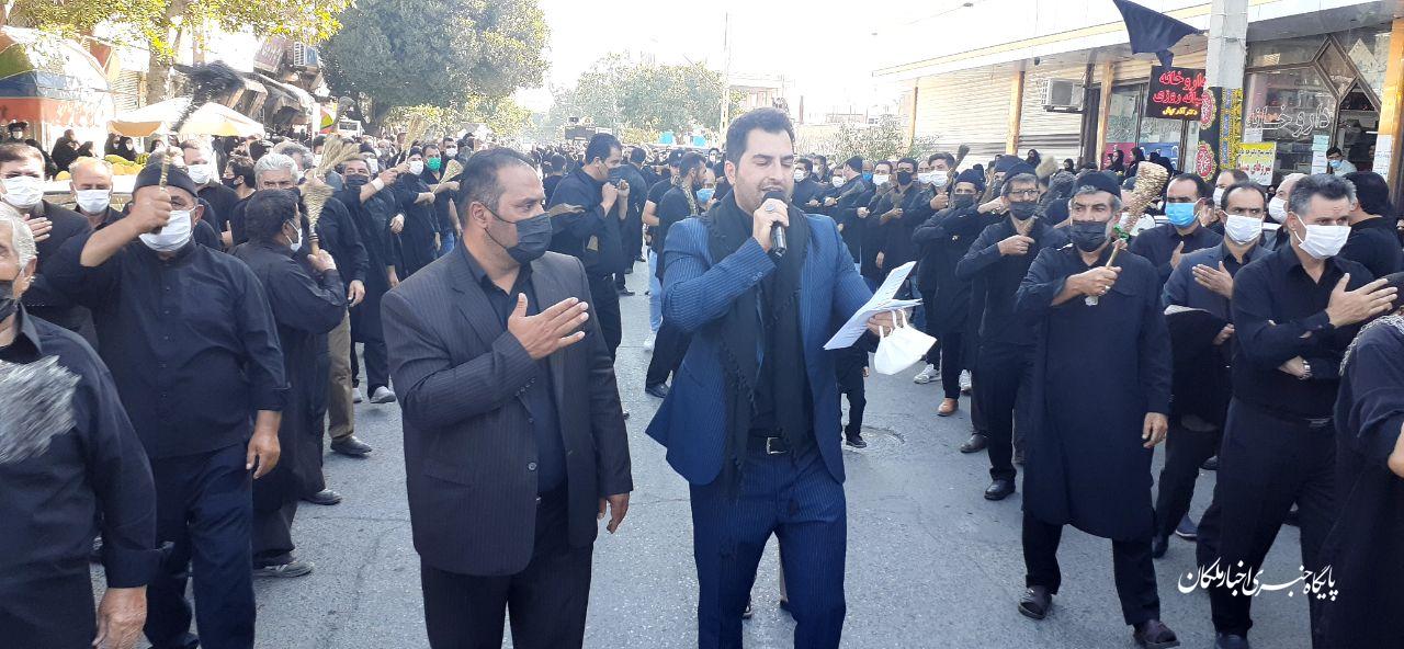 گزارش تصویری از عزاداری مردم ملکان در روز تاسوعای حسینی سال ۹۹