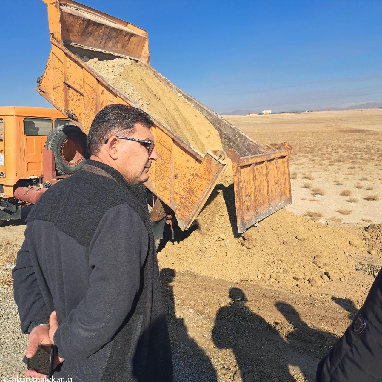 آغاز عملیات تعریض و ایمن سازی جاده ملکان به مبارکشهر