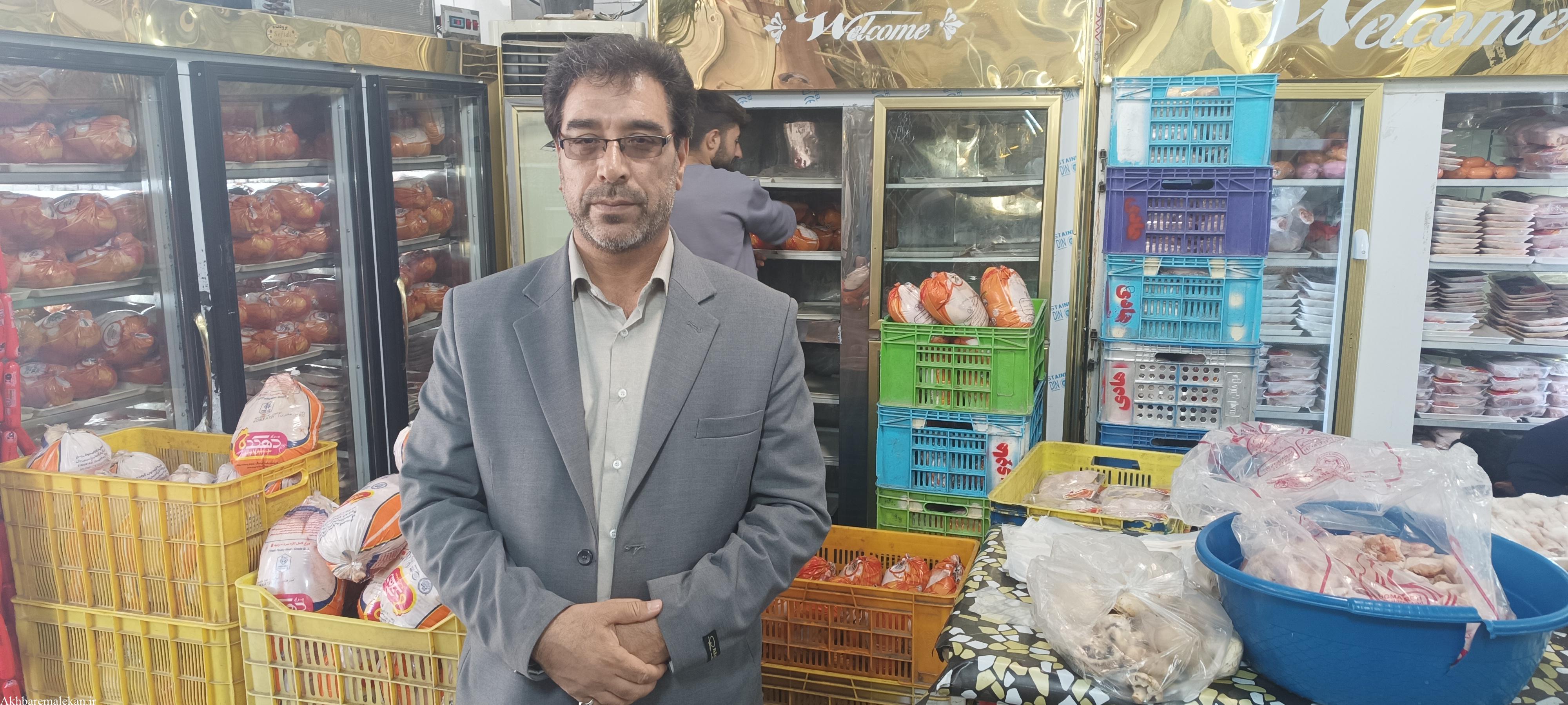 تامین ۳۰ تن گوشت مرغ سیزده فروردین در ملکان