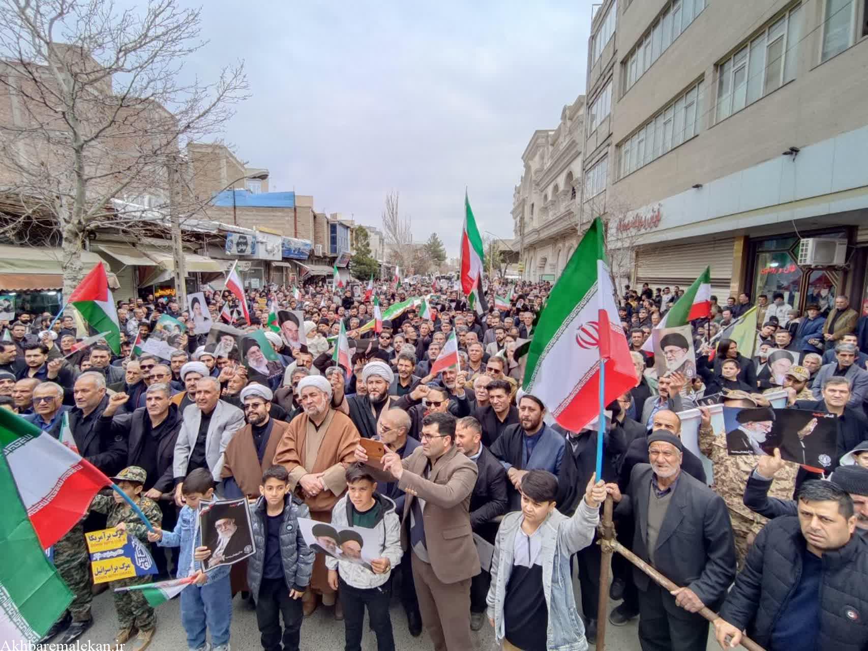 حضور حماسی و متفاوت مردم ملکان در راهپیمایی روز قدس