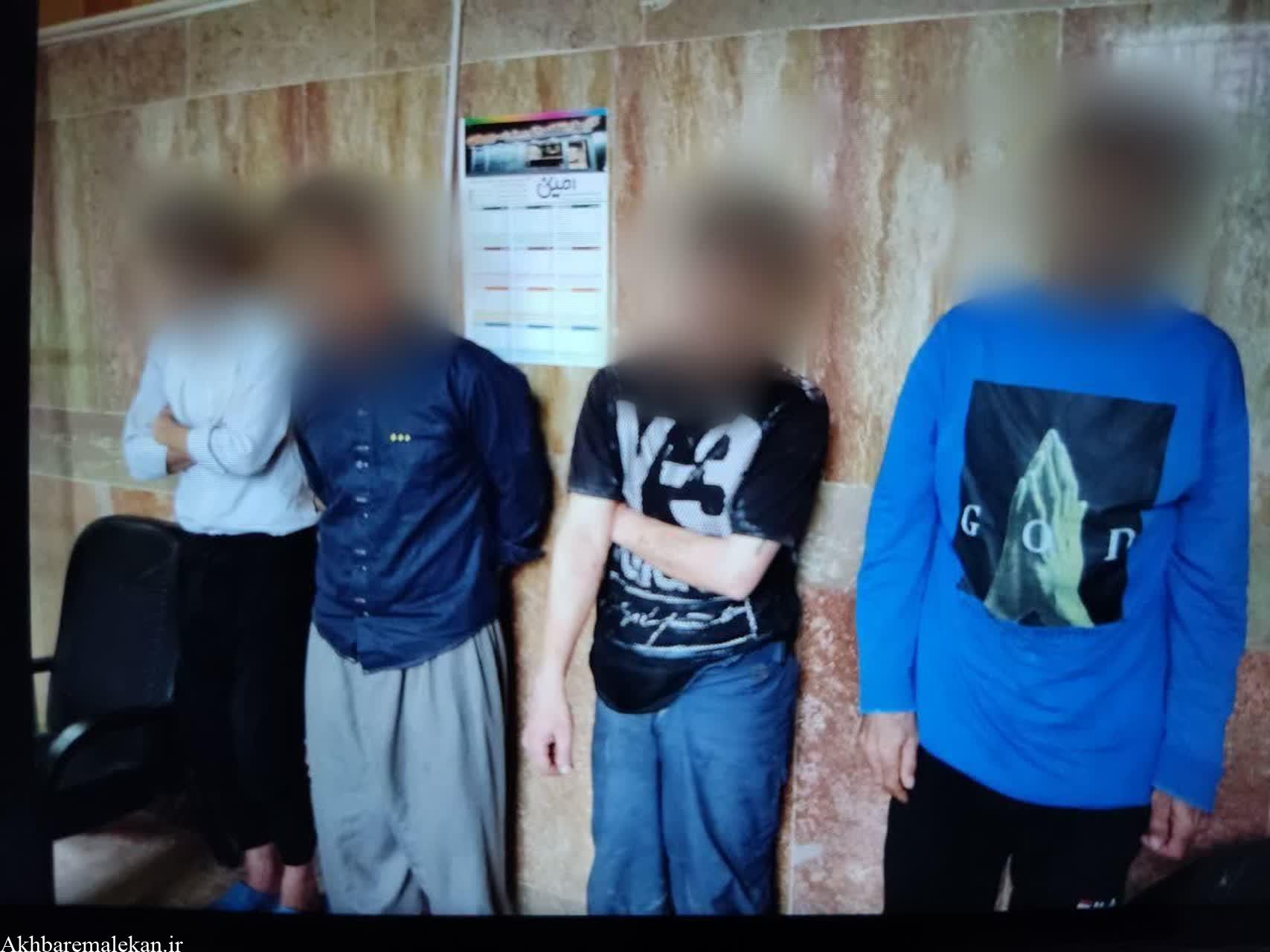انهدام باند سارقان اماکن خصوصی و خانه باغ در شهرستان ملکان