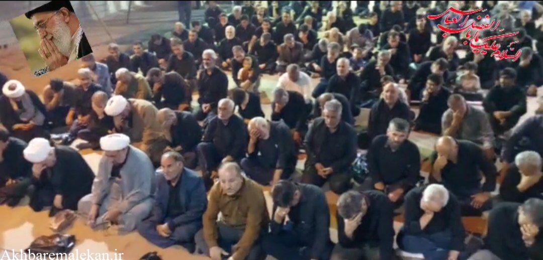 برگزاری مراسم شام غریبان رهبر شهید انقلاب در شهرستان ملکان