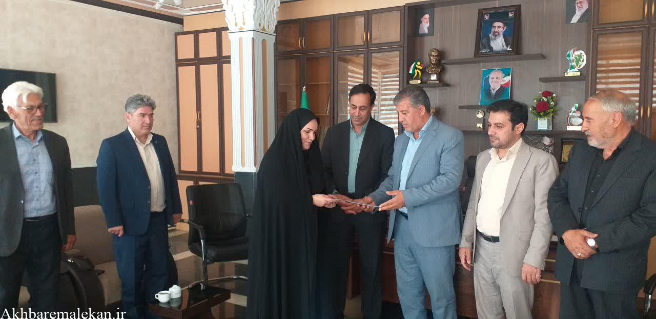 خانم مبشر بعنوان سرپرست جدید بنیاد شهید و امور ایثارگران شهرستان ملکان منصوب شد