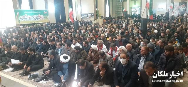 مراسم بزرگداشت چهارمین سالگرد شهادت سردار سلیمانی در ملکان برگزار شد+ تصاویر