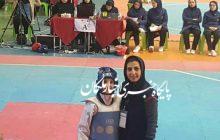کسب مقام سوم مسابقات کشوری توسط محدثه باقرزاده تکواندوکار ملکانی