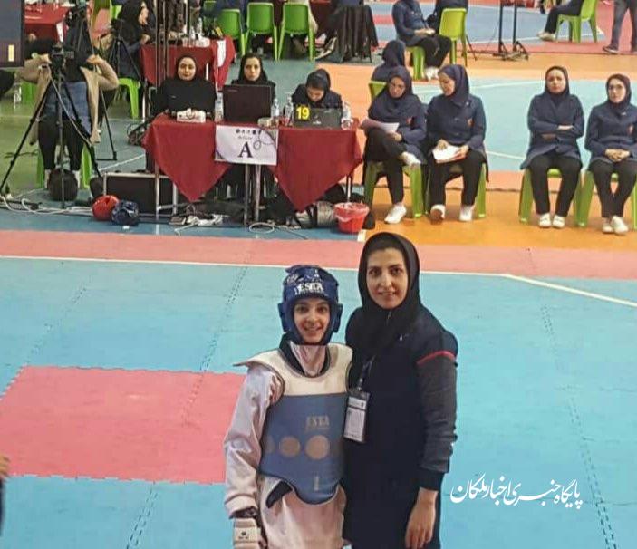 کسب مقام سوم مسابقات کشوری توسط محدثه باقرزاده تکواندوکار ملکانی