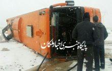واژگونی اتوبوس در محور مراغه ـ هشترود ۸ مصدوم بر جای گذاشت