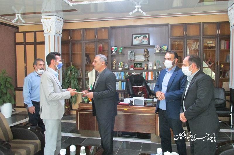 جلسه معارفه و تودیع رئیس جدید اداره محیط زیست شهرستان ملکان برگزار شد/فردوسی رفت صابری آمد