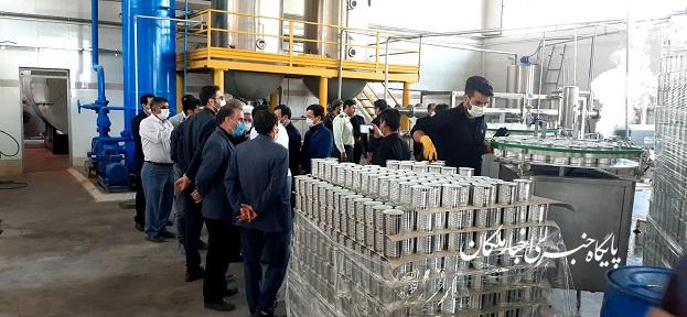 افتتاح خط بسته بندی کارخانه رب گوجه فرنگی شرکت طلایه داران سبزدشت ملکان