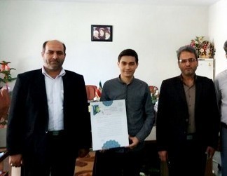 حامد بهادری دانش آموز مخترع ملکانی مدال طلای جشنواره کشوری سراج را از آن خود کرد
