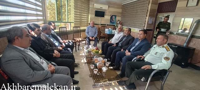 دیدار اصحاب فرهنگ و هنر و رسانه شهرستان ملکان با فرمانده فراجا بمناسبت هفته نیروی انتظامی