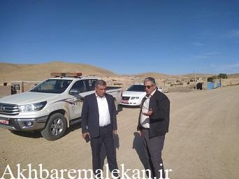 بازدید فرماندار لیلان از جاده در حال احداث روستای عبدل آباد