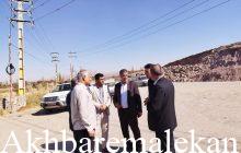 بازدید فرماندار ملکان از جاده ملکان به مراغه و چند واحد تولیدی در شهرک صنعتی ملکان