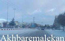 بارش نخستین برف زمستانی در ملکان