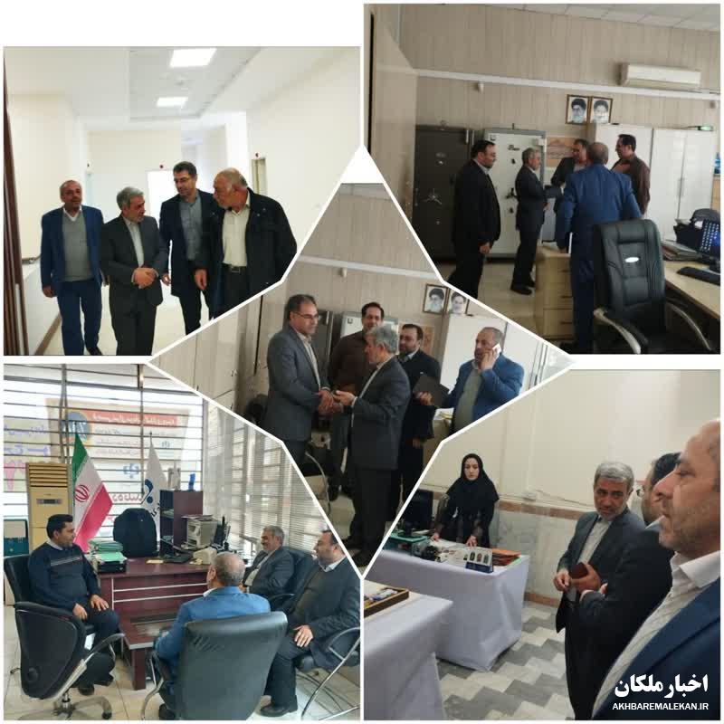 بازدید سرزده فرماندار جهادی ملکان از چند شعبه بانکی