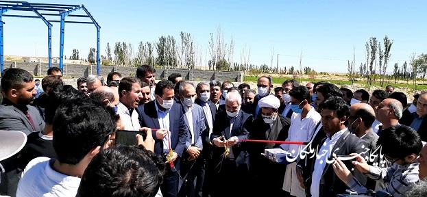 تصفیه خانه فاضلاب ناحیه صنعتی ولیعصر(ع) شهرستان ملکان به بهره برداری رسید