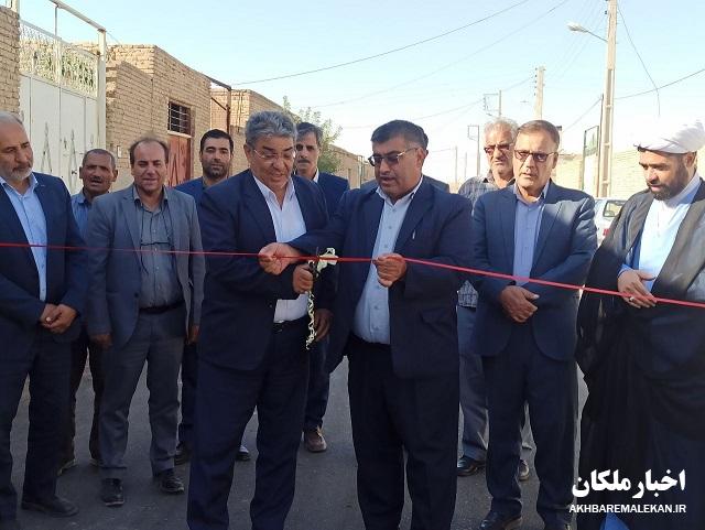 آسفالت معابر روستای قلعه جوق از توابع بخش مرکزی ملکان افتتاح شد