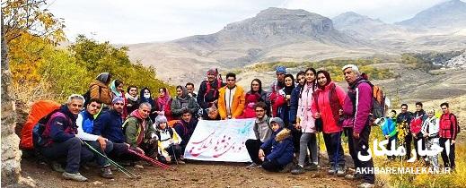 صعود کوهنوردان باشگاه خوشه های طلایی ملکان به ارتفاعات توتاخانه صور بناب