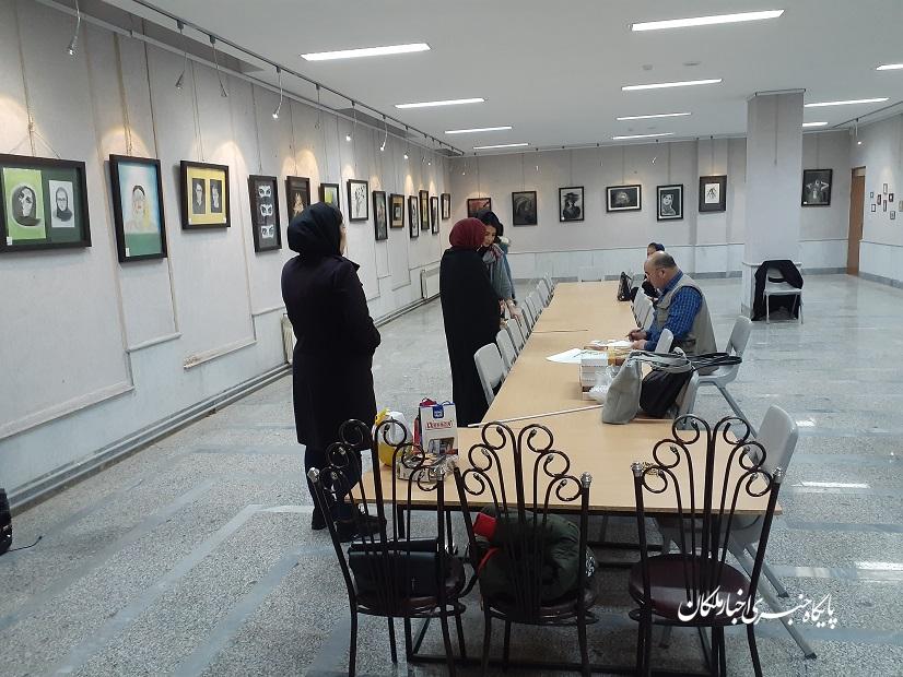 نمایشگاه خوشنویسی و آثار گرافیکی در ملکان گشایش یافت