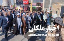 راهپیمایی مردم ملکان در حمایت از مردم مظلوم فلسطین