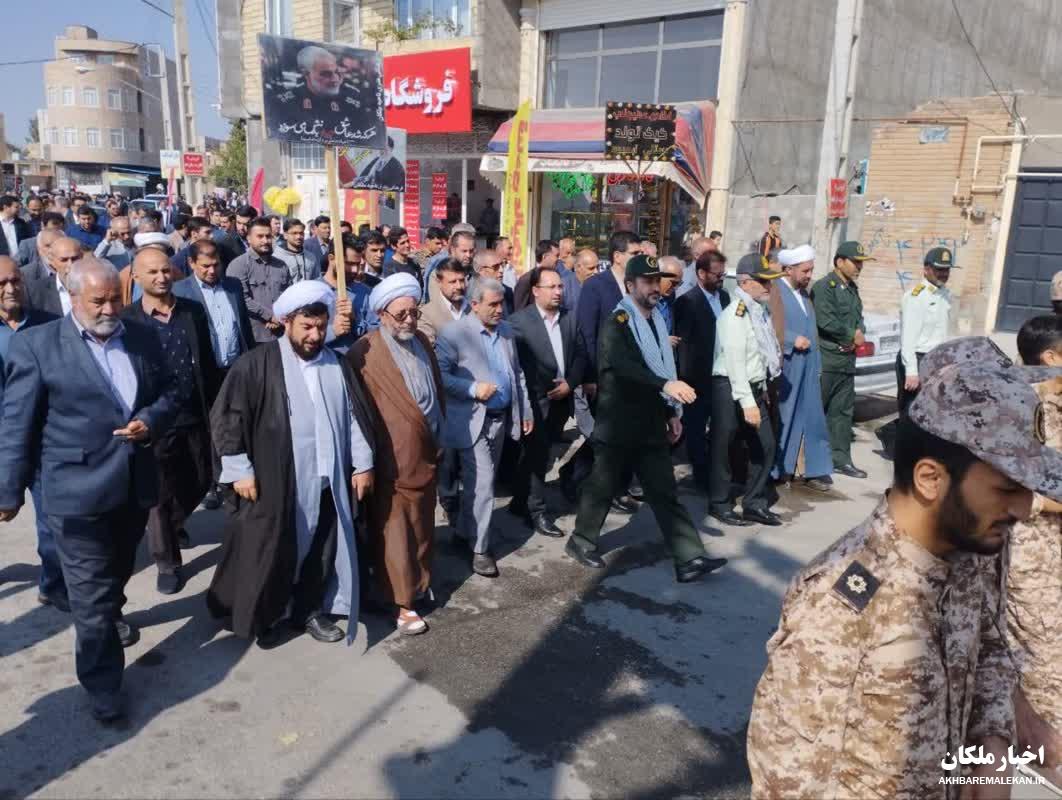 راهپیمایی مردم ملکان در حمایت از مردم مظلوم فلسطین