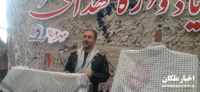 فرمانده سپاه: شهرستان ملکان در طول ۸ سال دفاع مقدس ۲۱۳ شهید و ۶۶۰ جانباز تقدیم اسلام و انقلاب نموده است