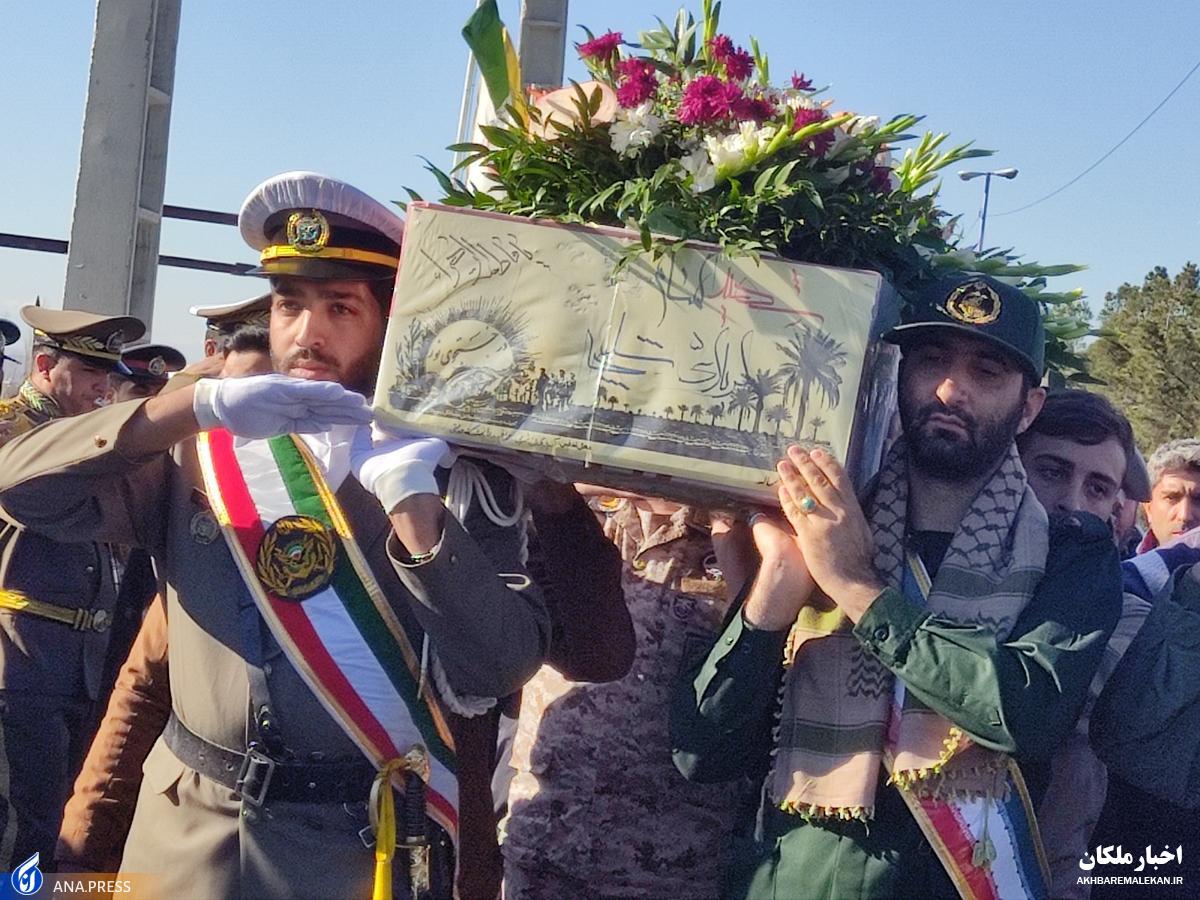 تشییع و خاکسپاری شهید گمنام در مراغه