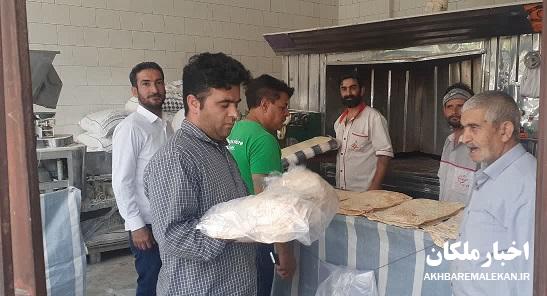 اجرای مانور نظارت و بازرسی بر نانواییهای شهرستان ملکان