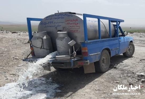 کشف و معدوم سازی ۲۰۰۰ کیلوگرم شیر خام غیرقابل مصرف در ملکان