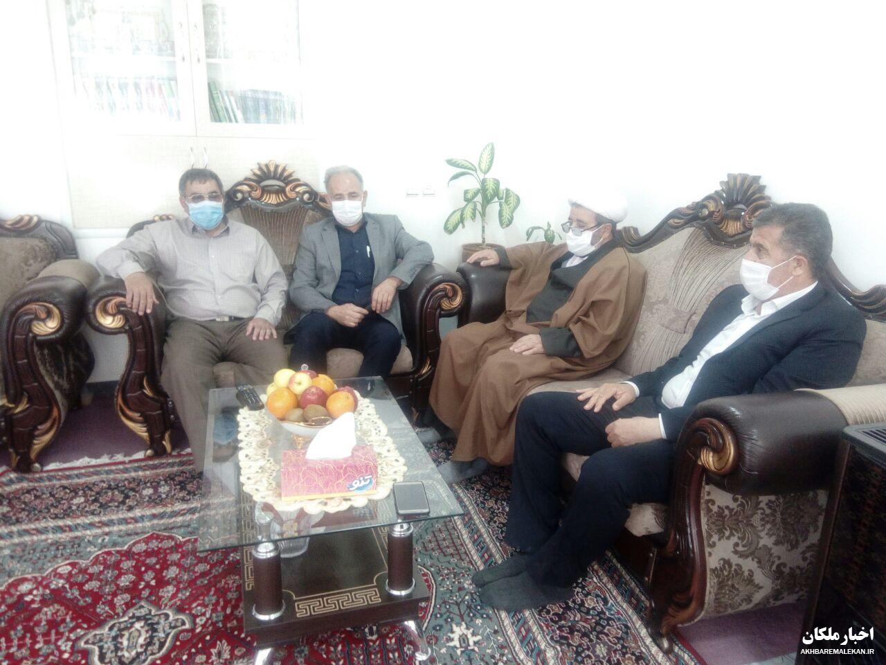 دیدار با دو جانباز و آزاده سرافراز شهرستان ملکان بمناسبت روز پاسدار و جانباز