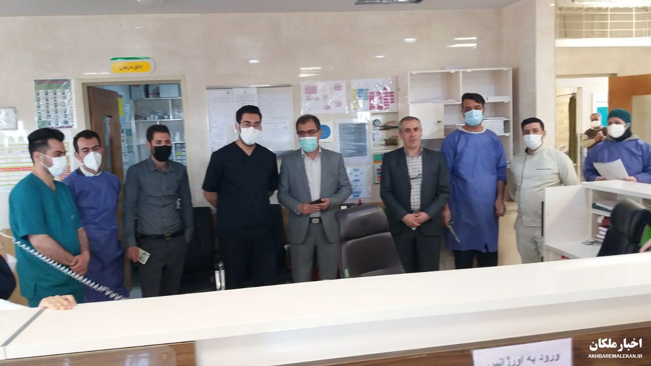 بازدید نوروزی مدیر شبکه بهداشت ملکان از بیمارستان فارابی و مراکز بهداشتی