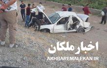 واژگونی پژو در جاده لیلان یک کشته بر جای گذاشت/ انتقاد شهروندان لیلانی از غیراستاندارد و حادثه خیز بودن جاده