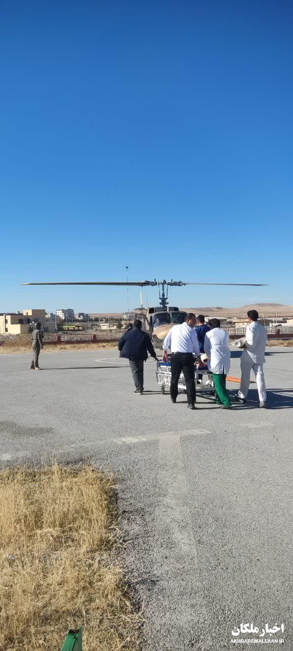 پرواز بالگرد برای نجات پسربچه اهل چهاربرج
