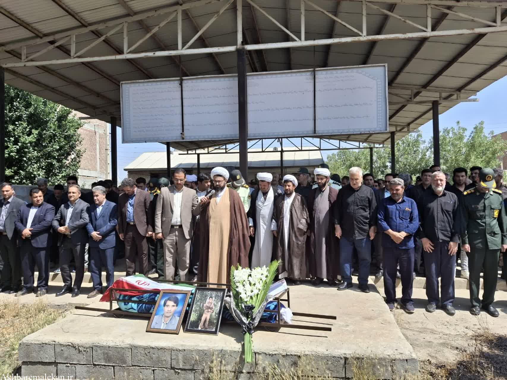 جانباز ۷۰ درصد در ملکان به خیل همرزمان شهیدش پیوست