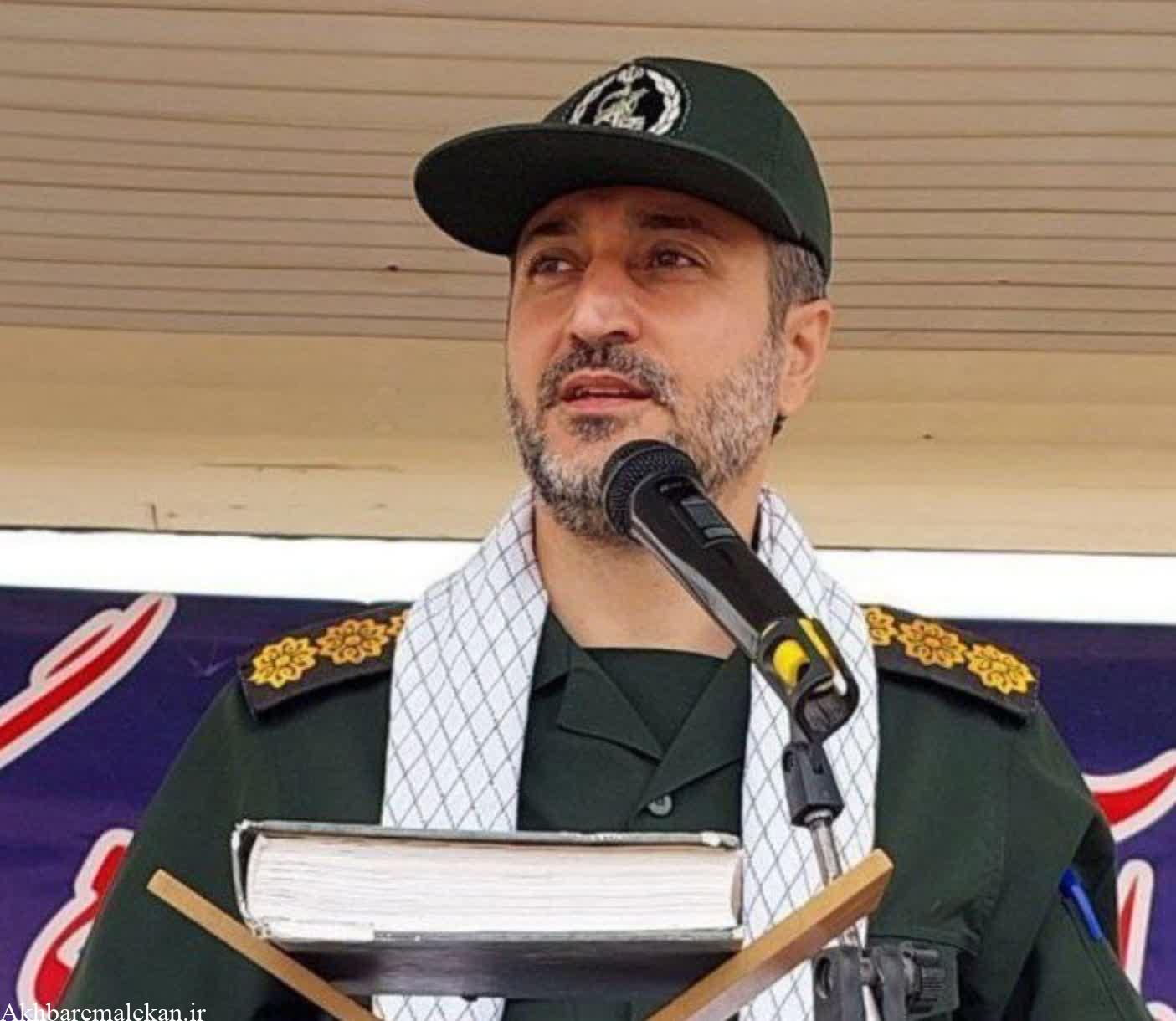 پیام تبریک فرمانده سپاه ناحیه ملکان بمناسبت هفته دفاع مقدس