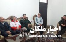 تجلیل مسئولین شهرستان ملکان از سه جانباز دوران دفاع مقدس