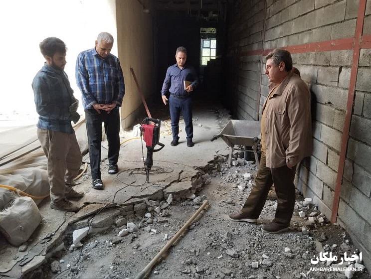 بازدید معاون توسعه مدیریت و منابع اداره کل فرهنگ و ارشاد اسلامی آذربایجان‌شرقی از فاز دوم پروژه ساختمان اداره فرهنگ و ارشاد اسلامی ملکان