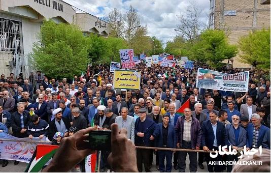 راهپیمایی روز جهانی قدس با حضور باشکوه مردم ملکان برگزار شد+تصاویر